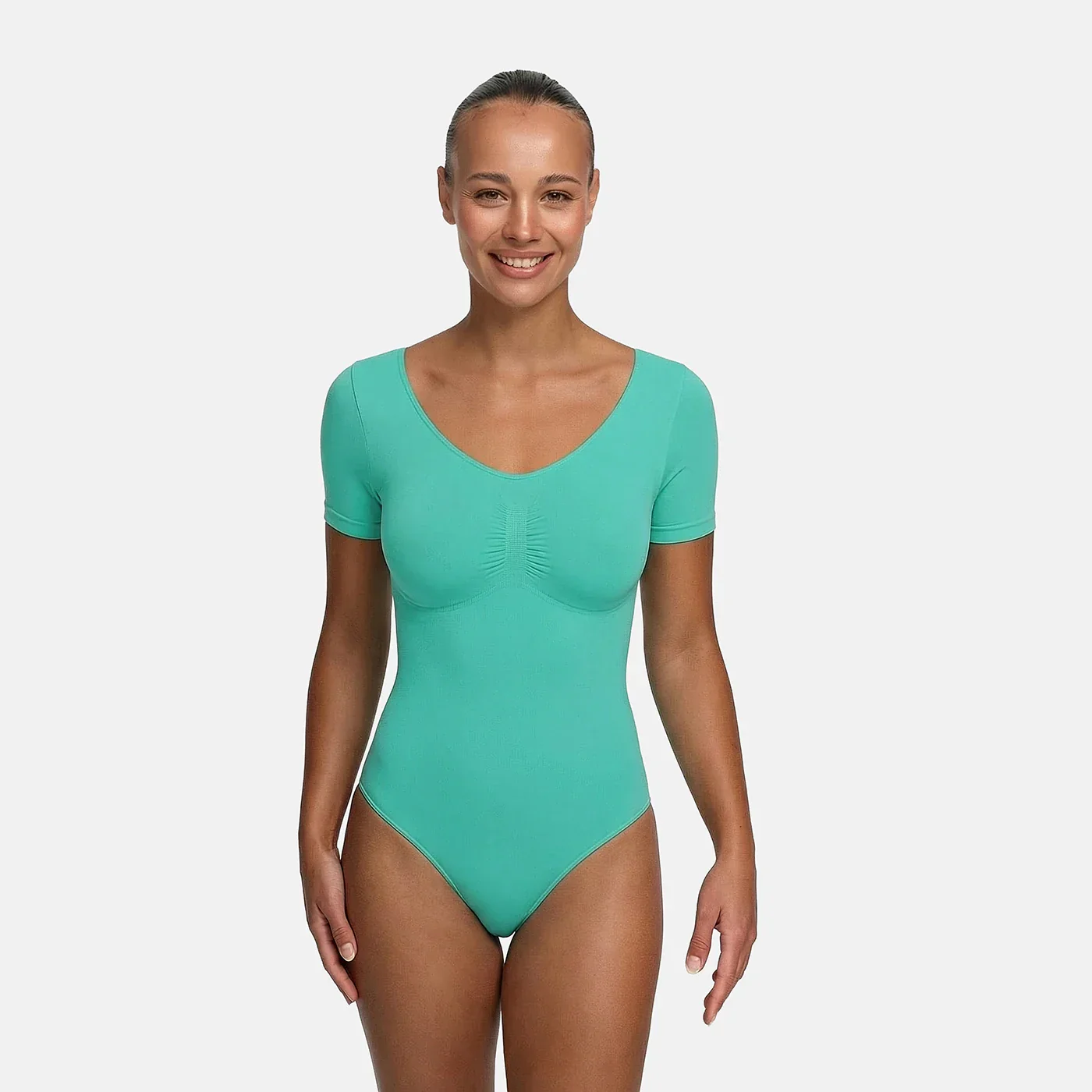 T-Shirt Bodysuit Sculpting Shapewear mit Slip - Image 23