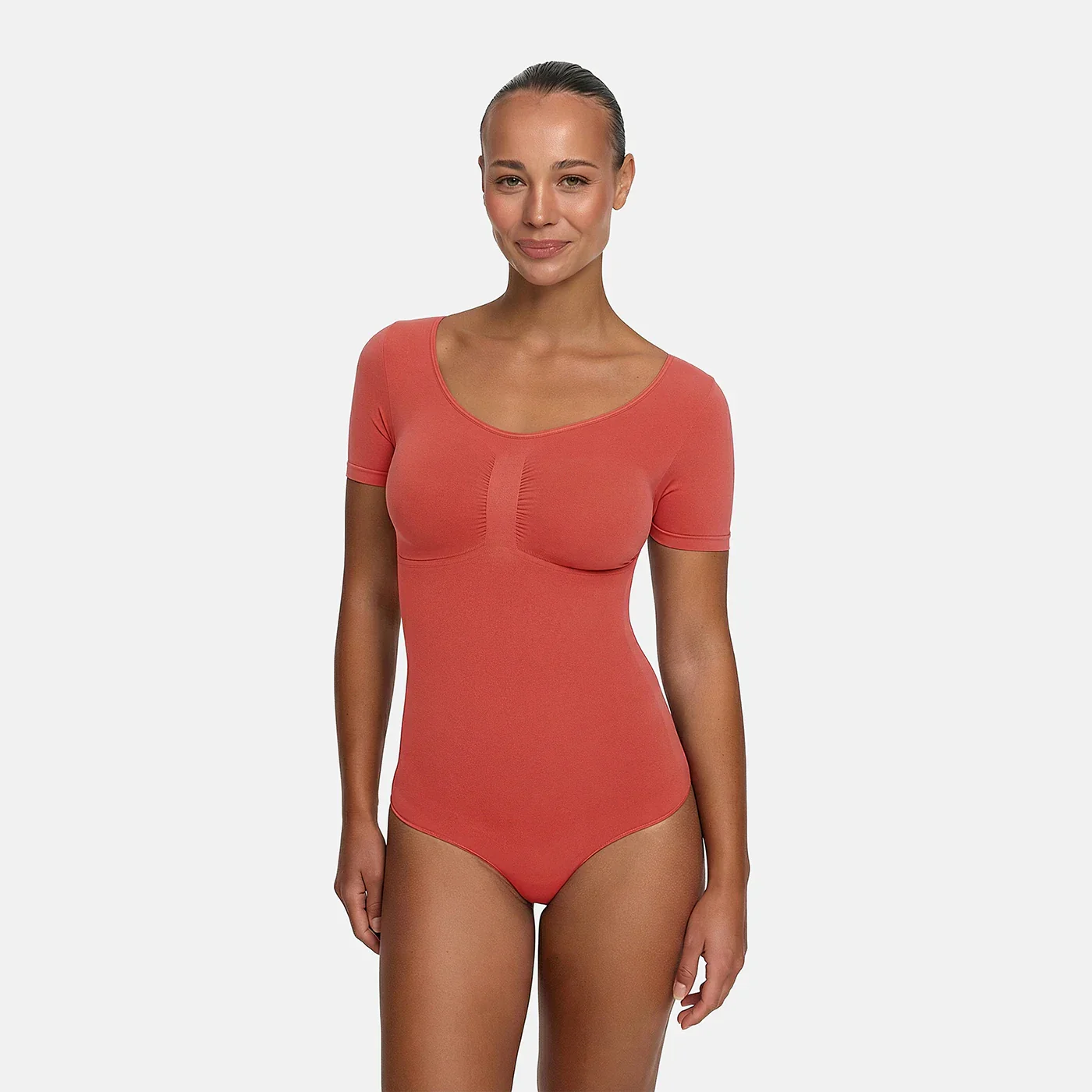 T-Shirt Bodysuit Sculpting Shapewear mit Slip - Image 24