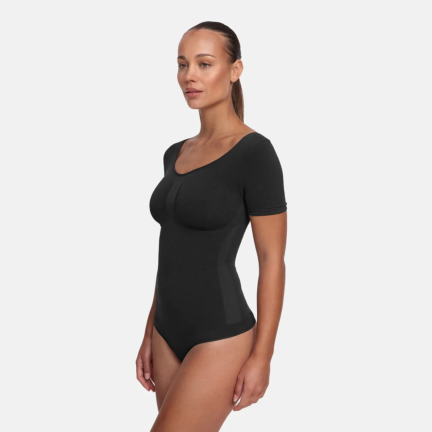 T-Shirt Bodysuit Sculpting Shapewear mit Slip - Image 3