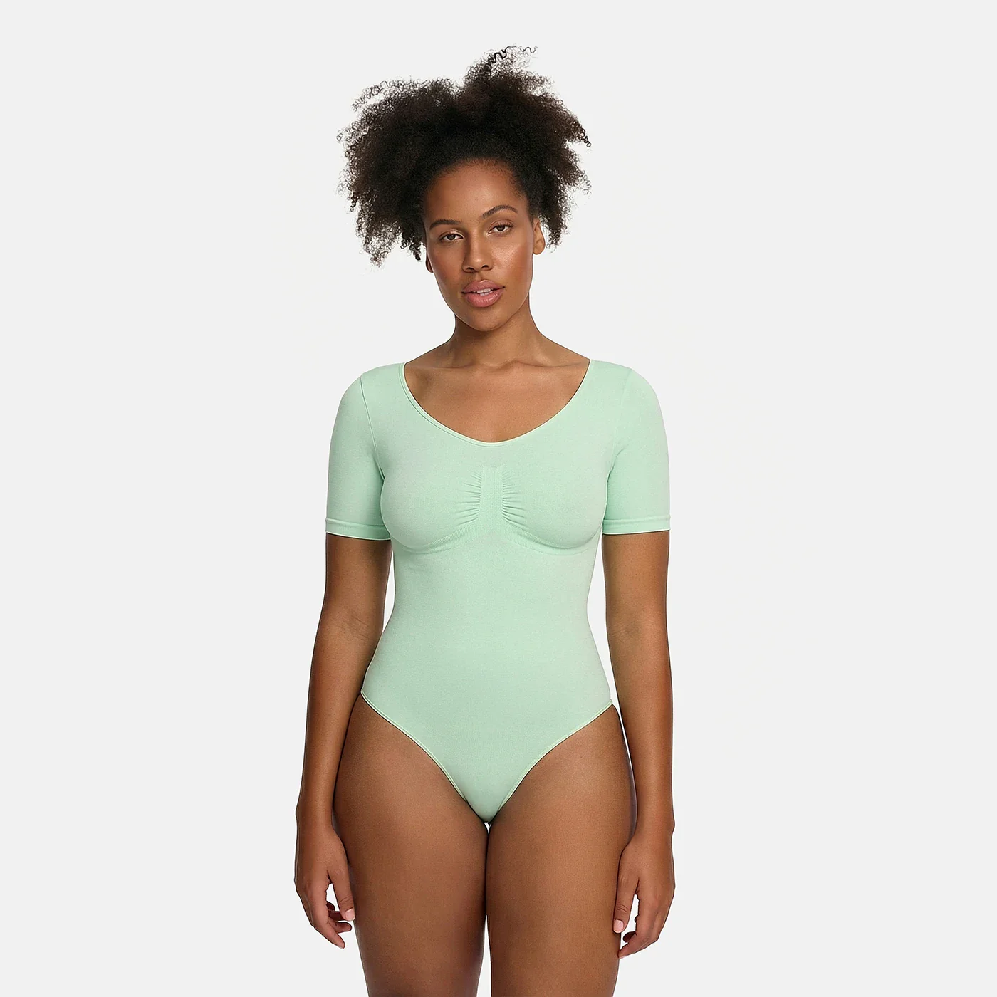 T-Shirt Bodysuit Sculpting Shapewear mit Slip - Image 30