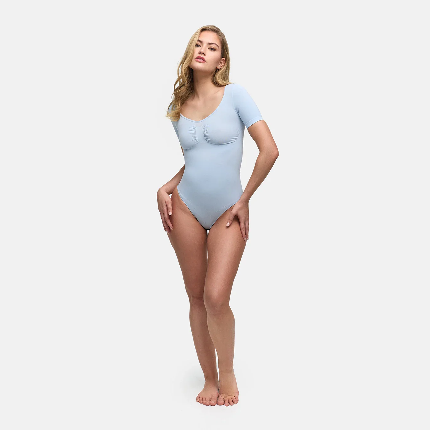 T-Shirt Bodysuit Sculpting Shapewear mit Slip - Image 33