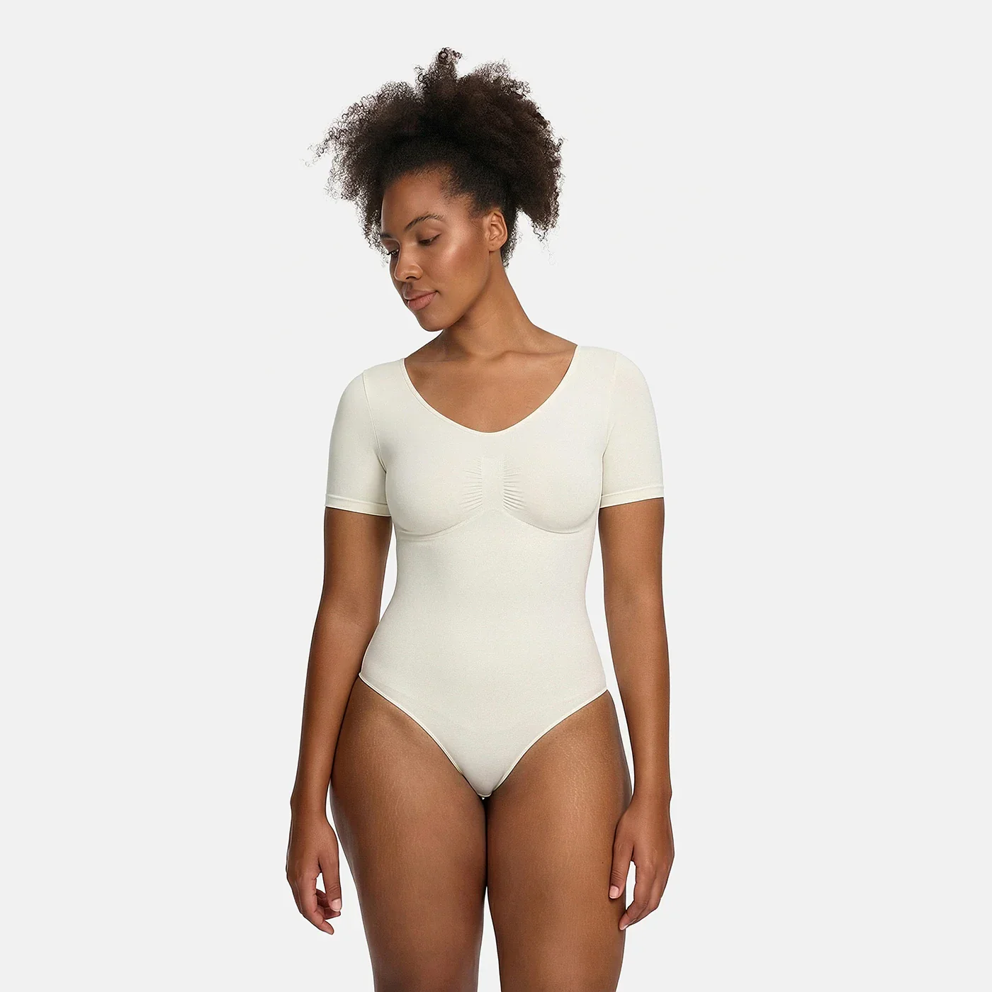 T-Shirt Bodysuit Sculpting Shapewear mit Slip - Image 6