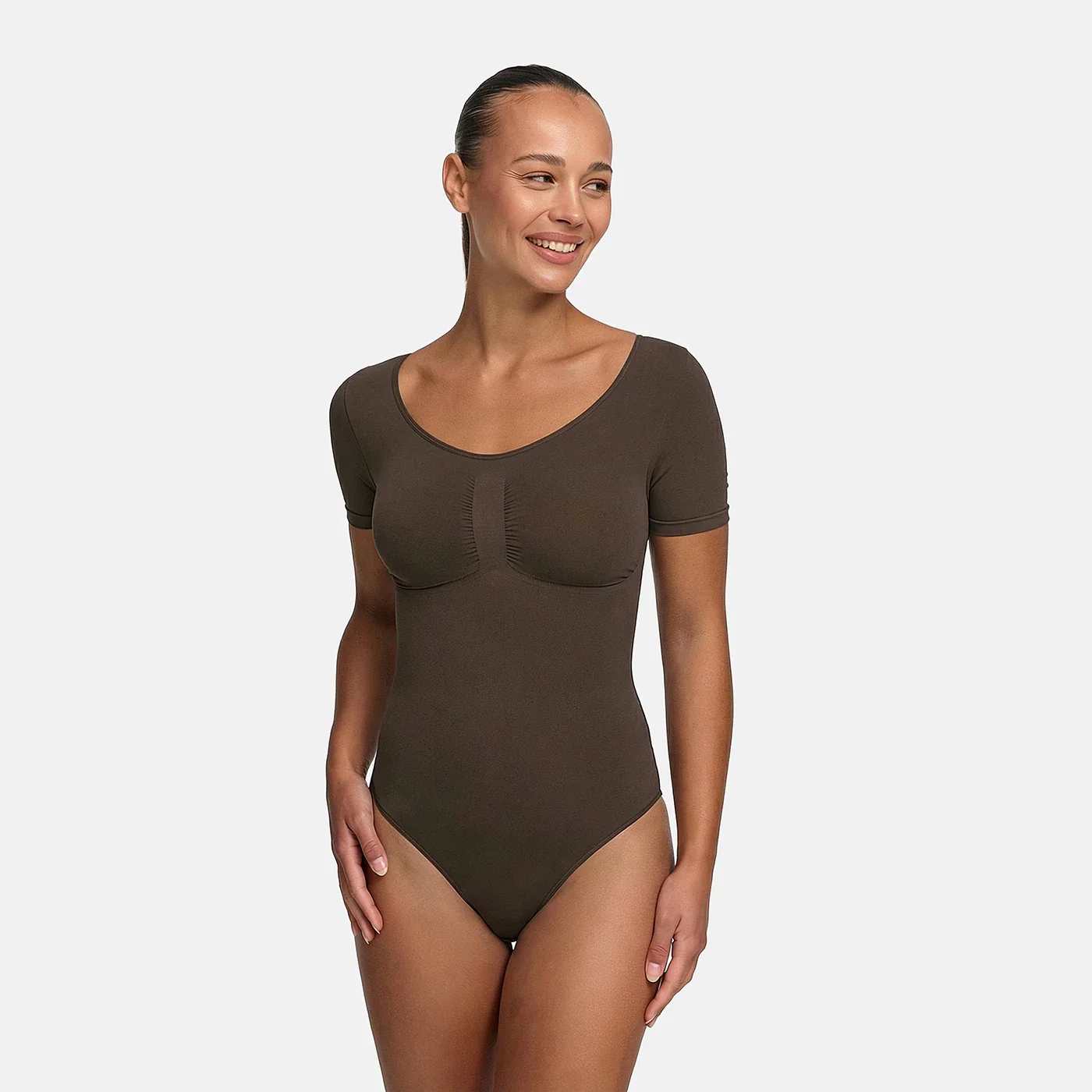 T-Shirt Bodysuit Sculpting Shapewear mit Slip - Image 7