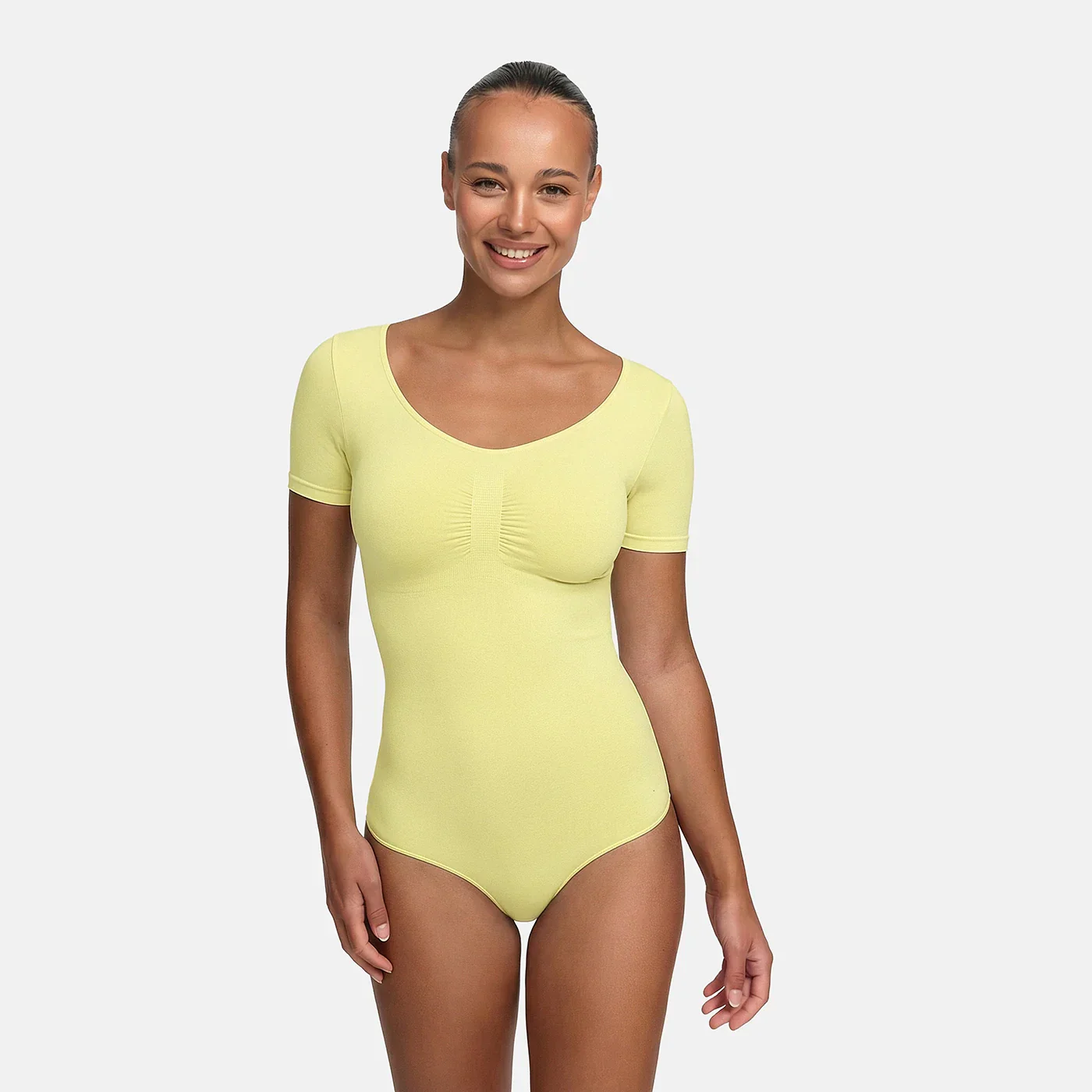 T-Shirt Bodysuit Sculpting Shapewear mit String - Image 18