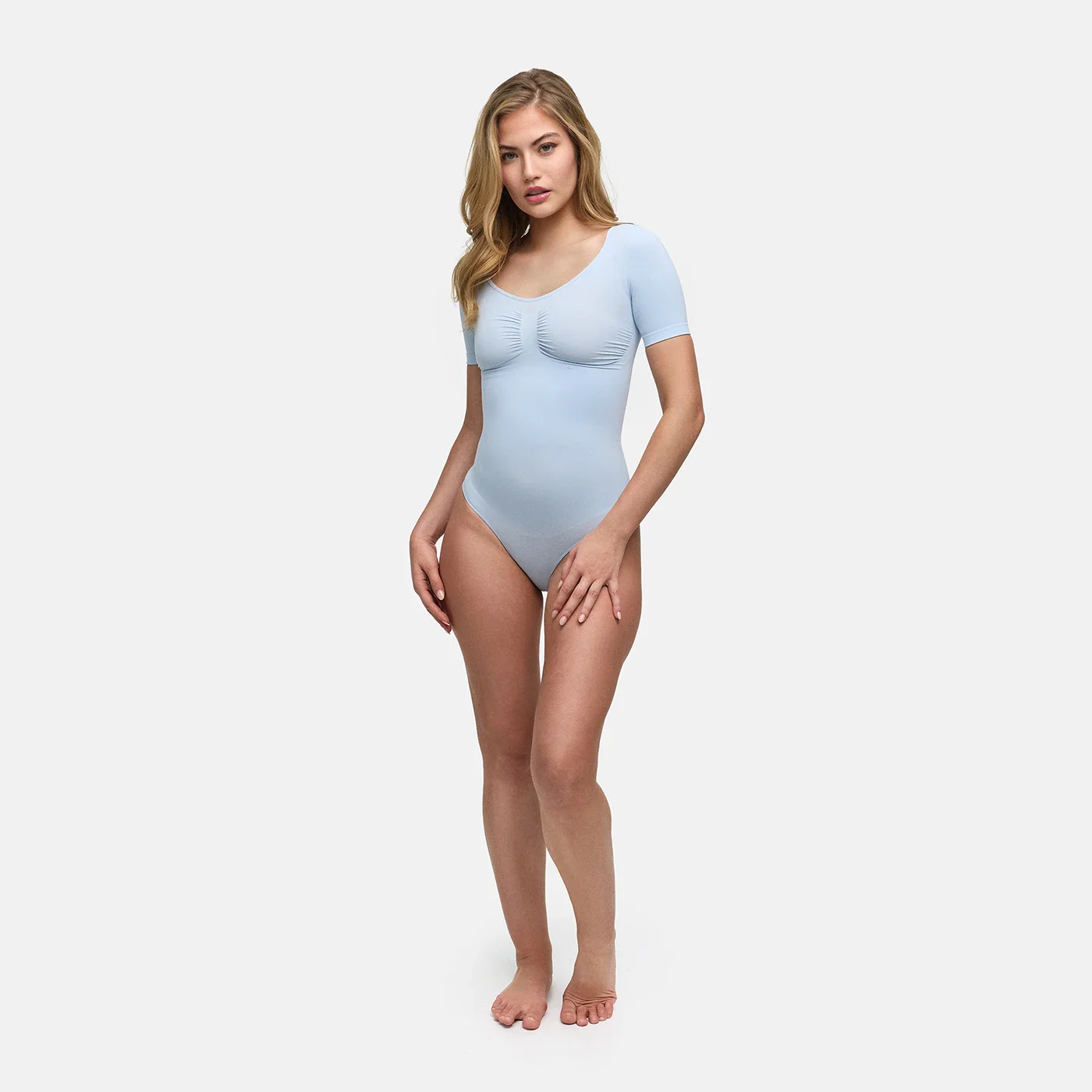 T-Shirt Bodysuit Sculpting Shapewear mit String - Image 28