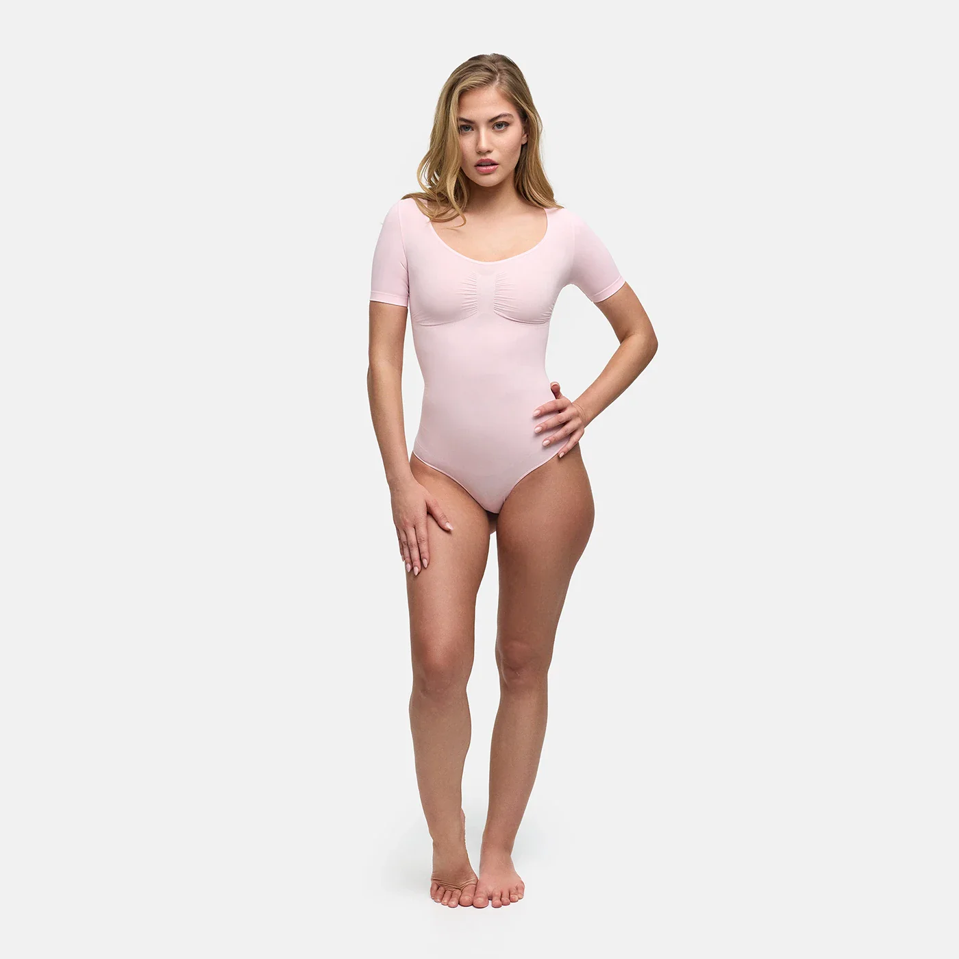 T-Shirt Bodysuit Sculpting Shapewear mit String - Image 29