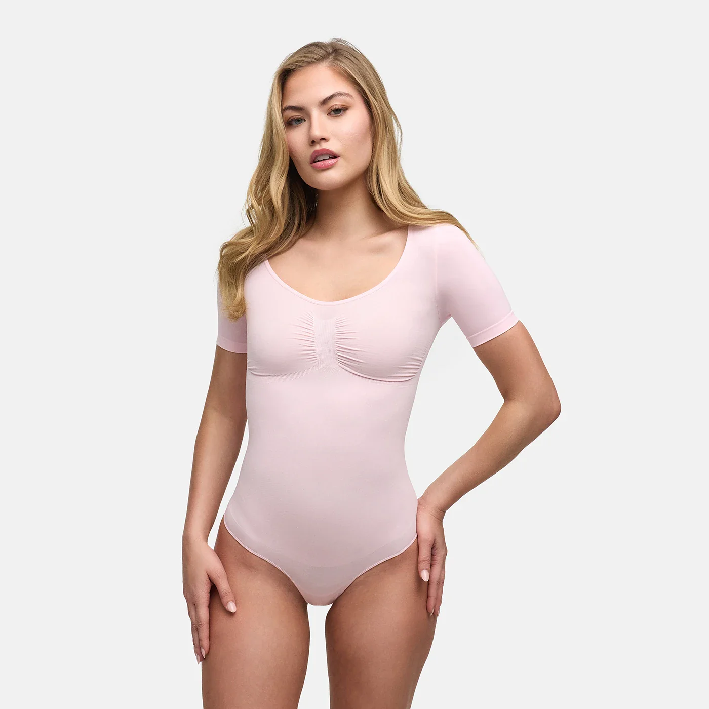 T-Shirt Bodysuit Sculpting Shapewear mit String - Image 35