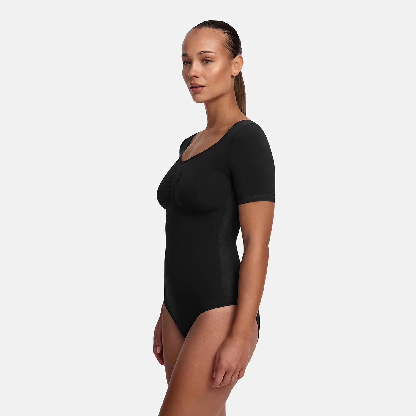 T-Shirt Bodysuit Sculpting Shapewear mit String - Image 5